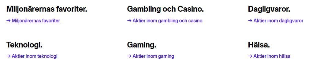 aktier inom olika kategorier nordnet aktier inom olika kategorier nordnet